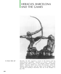 Heracles, Barcelona and the Games.