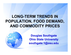broad trends in the global food economy