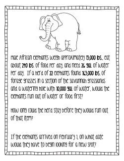 Male African elephants weigh approximately 13,000 lbs., eat about