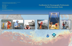 Certification for Oceanographic Professionals
