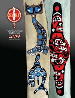 NARF Annual 2014 - Native American Rights Fund
