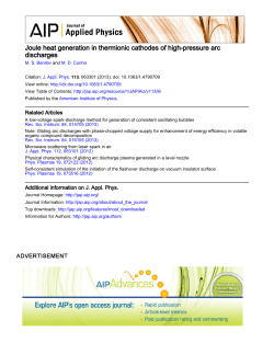 Joule heat generation in thermionic cathodes of high