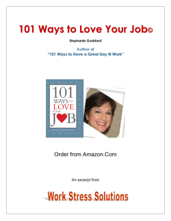101 Ways to Love Your Job PDF Excerpts