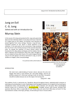 Jung on Evil - CG Jung Society of Melbourne Inc