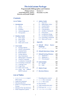The biblatex manual