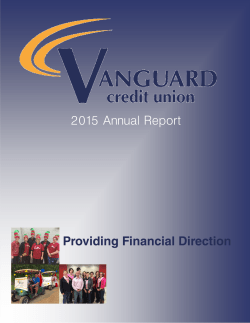 2015 Annual Report - Vanguard Credit Union