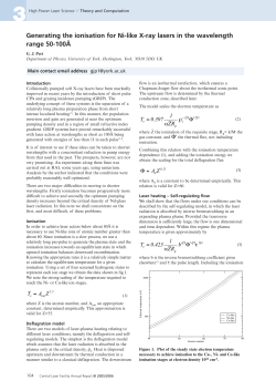 Generating the ionisation for Ni-like X
