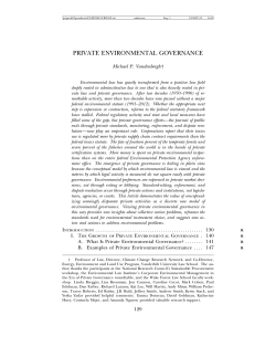 private environmental governance