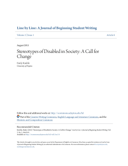 Stereotypes of Disabled in Society: A Call for Change