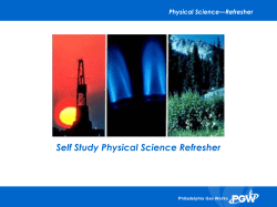 Self Study Physical Science Refresher
