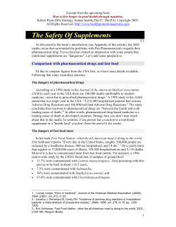 The Safety Of Supplements