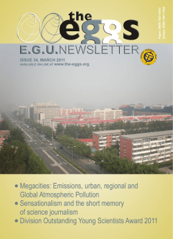 Megacities - European Geosciences Union