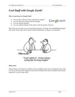 Cool Stuff with Google Earth!