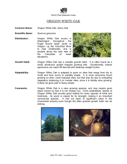 OREGON WHITE OAK