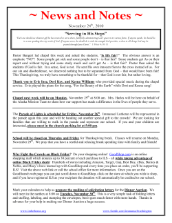 News and Notes - ImLutheran.org