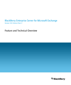 BlackBerry Enterprise Server for Microsoft Exchange