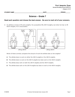 07 Science January 2016 Semester Exam