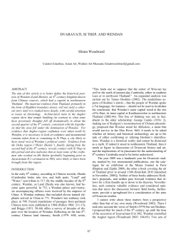 DVARAVATI, SI THEP, AND WENDAN Hiram Woodward