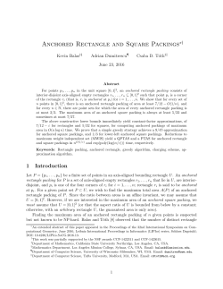 Anchored Rectangle and Square Packings