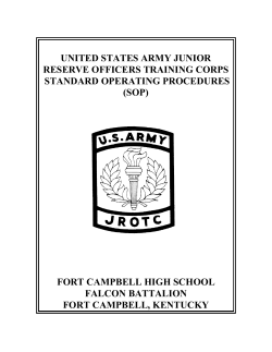 Army JROTC SOP