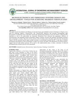 MICROELECTRONICS AND EMBEDDED SYSTEMS DESIGN AND