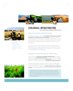 ecological infrastructure - Biodiversity Advisor