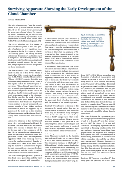 Surviving Apparatus Showing the Early Development of the Cloud