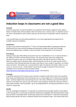 Induction loops in classrooms are not a good idea