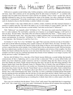 Discover the true Origin of All Hallows` Eve