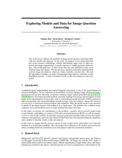 Exploring Models and Data for Image Question Answering