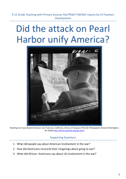 Did the attack on Pearl Harbor unify America?