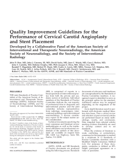 Quality Improvement Guidelines for the Performance of