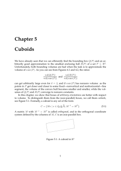 Chapter 5 Cuboids