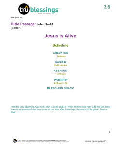 3.6 Jesus Is Alive - RVTA Kids Ministry