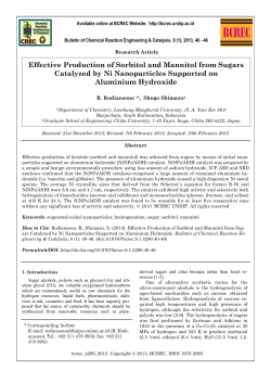 Effective Production of Sorbitol and Mannitol
