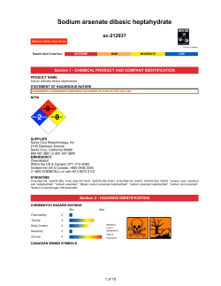 Sodium arsenate dibasic heptahydrate