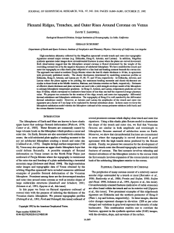 Flexural ridges, trenches, and outer rises around coronae on Venus