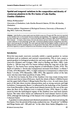 Spatial and temporal variations in the