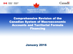 Comprehensive Revision of the Canadian System of