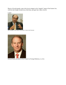 Photos of Jewish people, some who do not