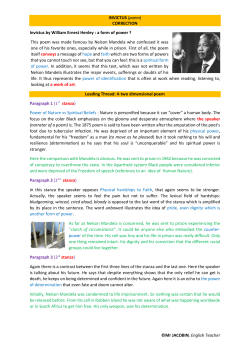 INVICTUS (poem) CORRECTION &copy;Mr JACOBIN, English Teacher