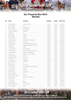 JLL Property 5km 2015 Results
