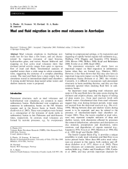 Mud and fluid migration in active mud volcanoes in Azerbaijan