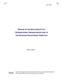 review of the applicability of international