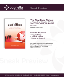 Sneak Preview - Cognella Academic Publishing