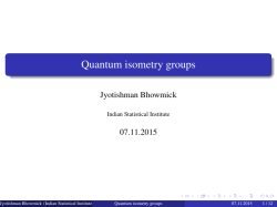 Quantum isometry groups