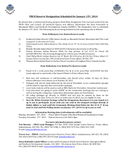 Designation Vote Scheduled