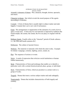 Drama Terms