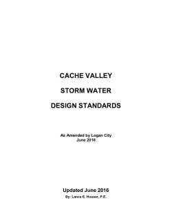 Design Criteria and LID (Low Impact Development)