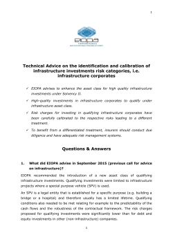 Technical Advice on the identification and calibration